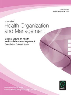 cover image of Journal of Health Organization and Management, Volume 28, Issue 5